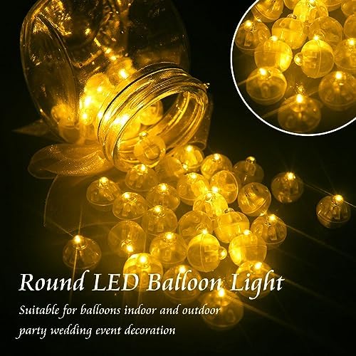 100PCS Waterproof Mini LED Balloon Lights Multicolor