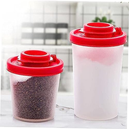 SHOWERORO 2Pcs Transparent Pepper Shakers for Kitchen and Camping