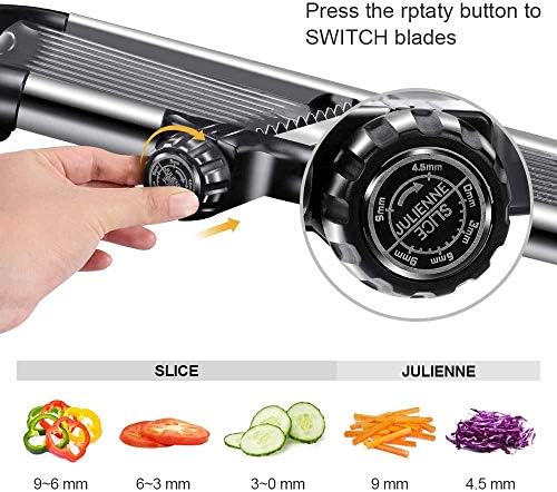 Masthome Mandoline Slicer with 36 Pack Cleaning Cloths