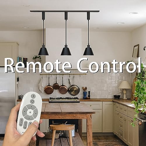 SKIVTGLAMP Remote Control Track Pendant Lamp 3 Lights Adjustable