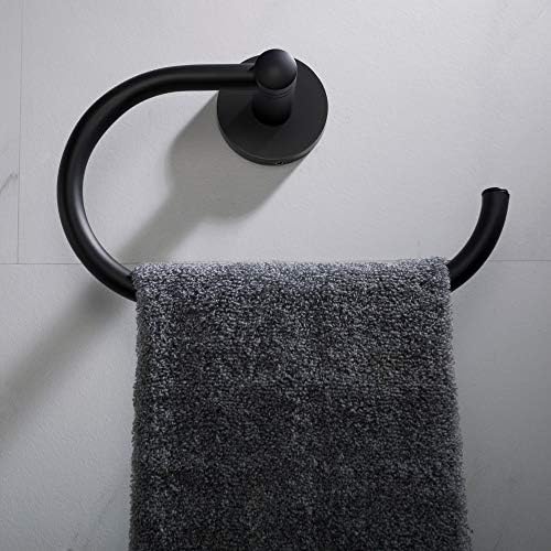 KRAUS Elie Towel Ring Matte Black KEA-18825MB