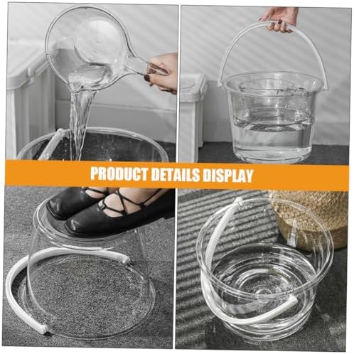 RORPOIR Large Capacity Plastic Water Bucket with Handle