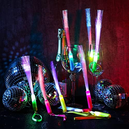 Junkin 200 Pcs LED Glow Wand Light Up Sticks with Batteries