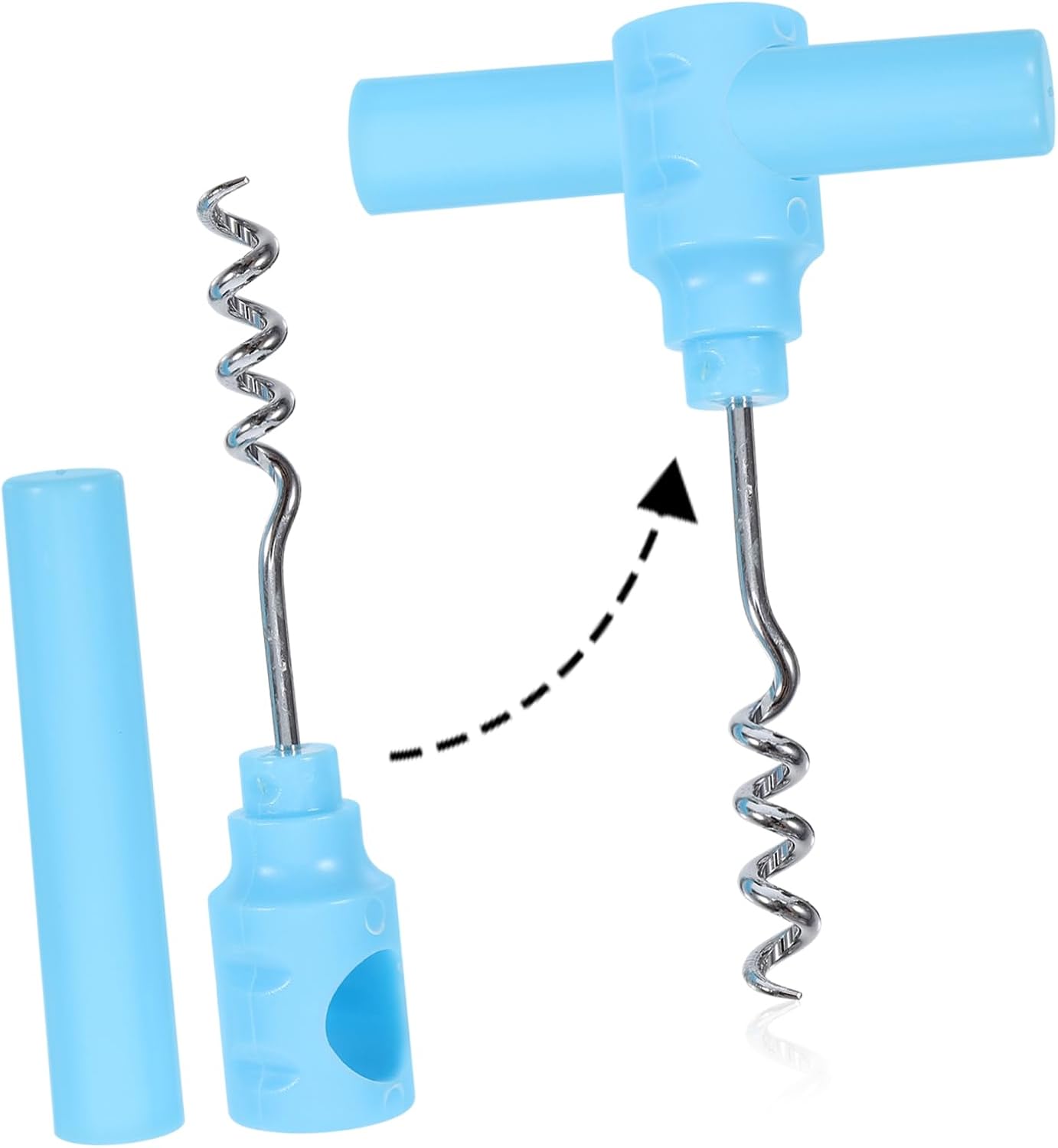Hoement 5PCS Portable Wine Opener Set with Stopper and Cap Lifter