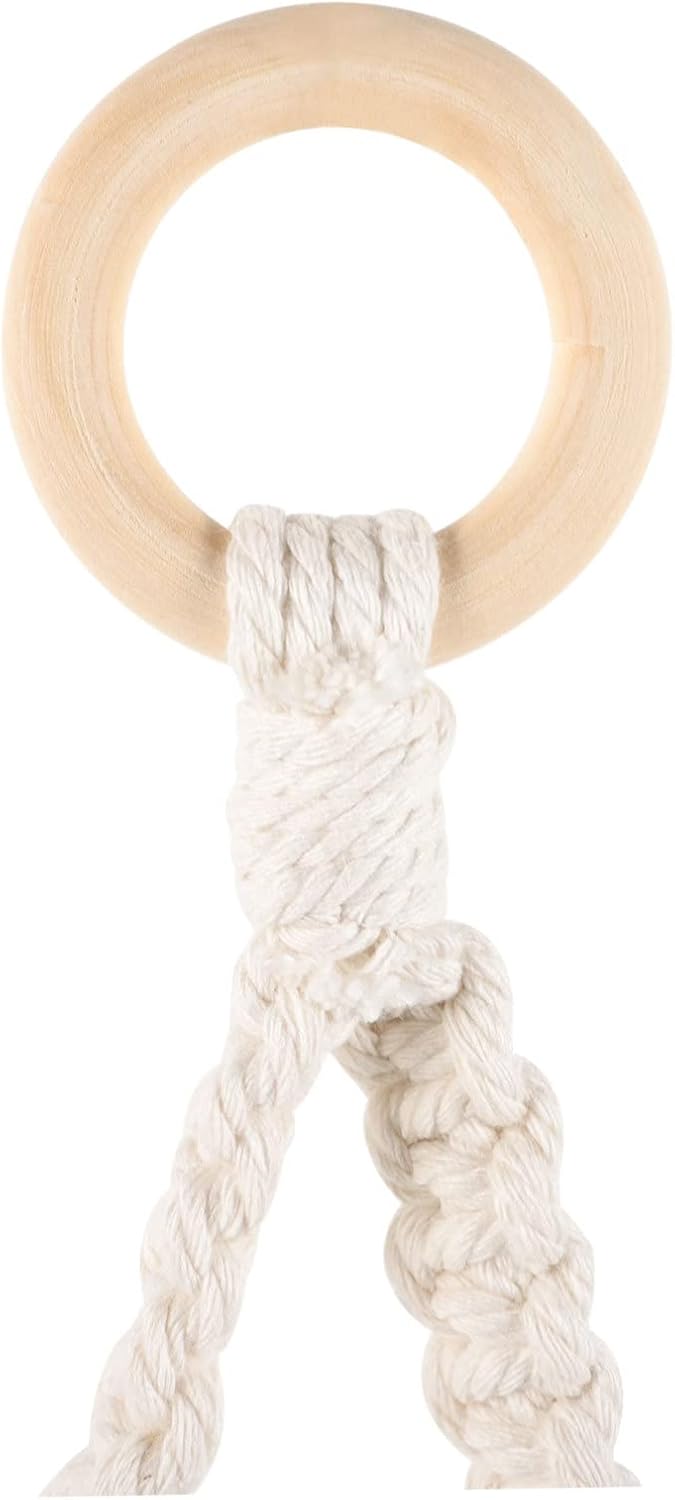 HOUDERCO Nautical Style Macrame Toilet Paper Holder