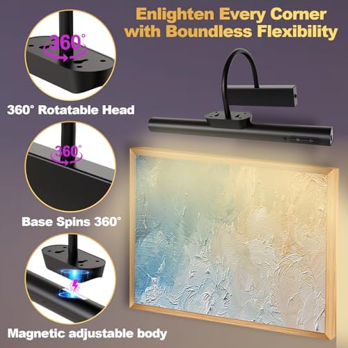 LYTARA Dimmable Cordless Picture Light - Black