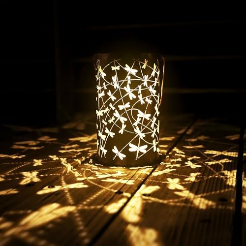 BVGY Starry Sky Dragonfly Solar Lantern Outdoor Decor 1