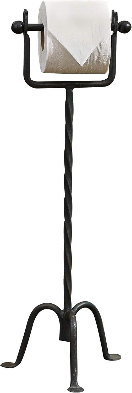 Park Designs Black Standing Toilet Tissue Holder 23 Inch