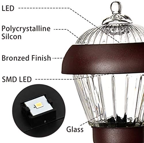 SOLPEX 4 Pack High Lumen Solar Path Lights