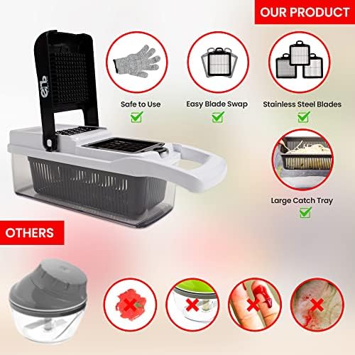 22-in-1 Veggie Chopper with Container and Gloves