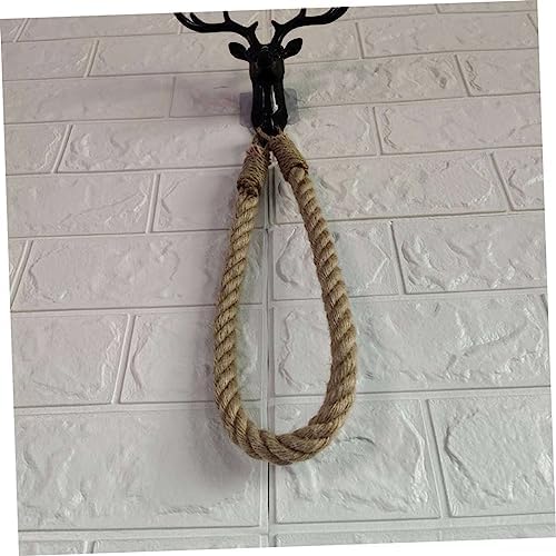 FIXOSHEE Retro Hanging Toilet Paper Holder with Rope Design