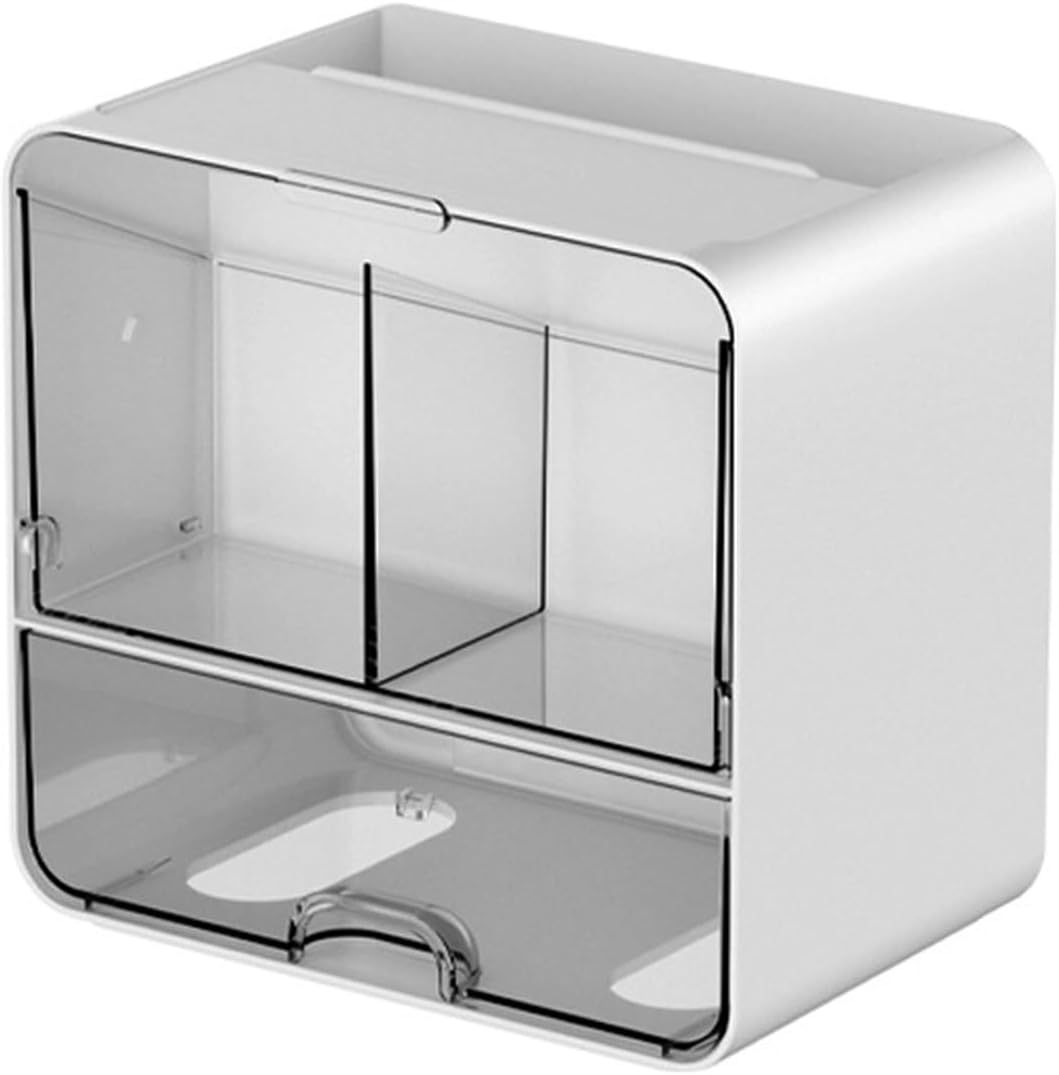 Dafape Clear White Toilet Paper Holder for Home