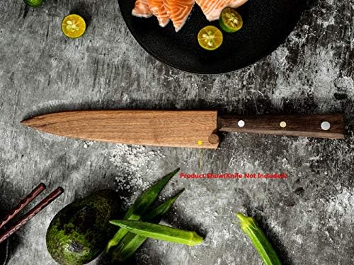 Aibote Black Walnut Knife Sheath for Sashimi Knives