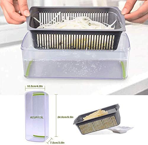 Drizom All-in-One Vegetable Chopper with 7 Blades