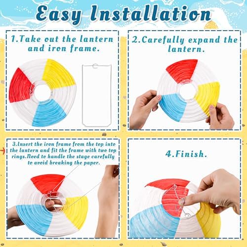 14Pcs Renbuzhu Beach Party Decorations Set