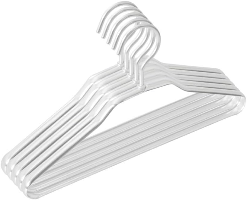 TBLOTYD Silver Metal Hangers 20 Pack Non-Slip Durable