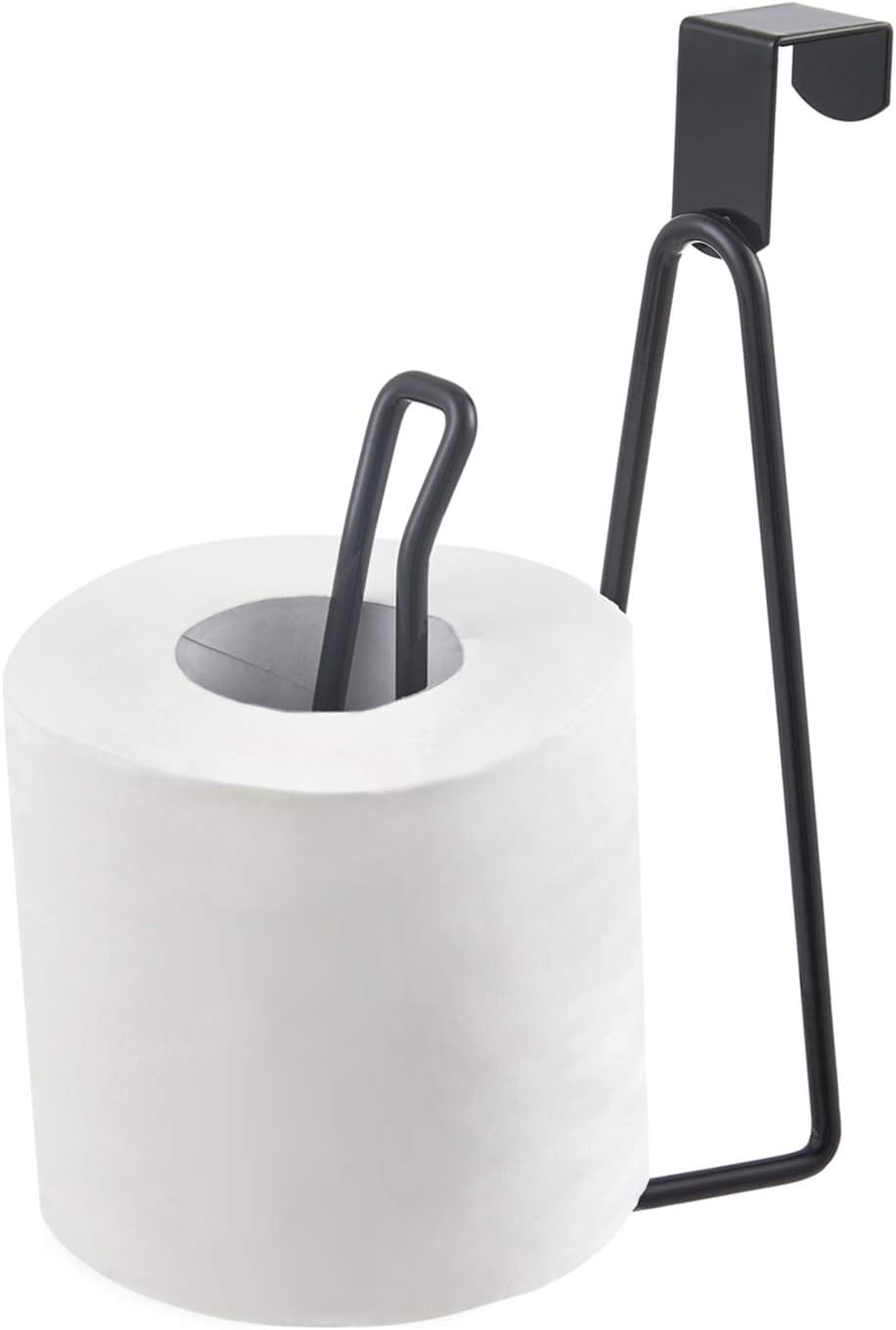 YININE Metal Toilet Paper Holder Stand - Black