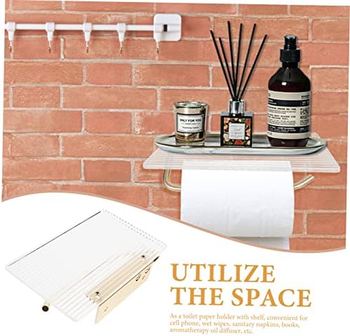 ARTIBETTER Modern Wall Mounted Toilet Paper Holder with Shelf