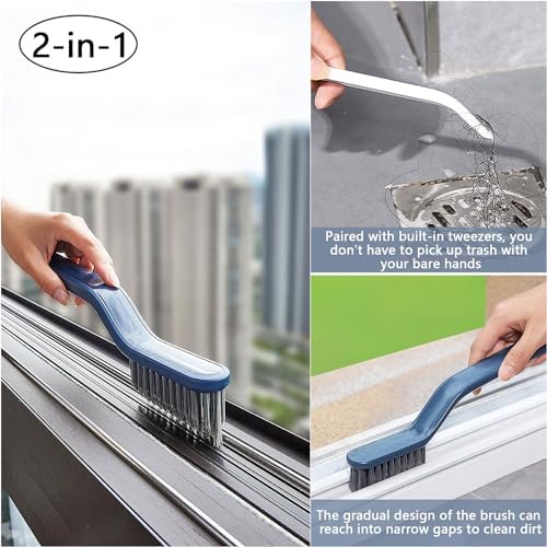 Puisa Hard Bristle Crevice Cleaning Brush - Multi-Purpose Gap Tool