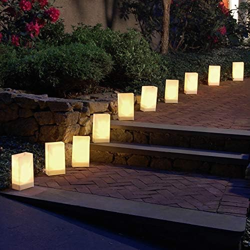 LumaBase 318100 Plastic Lanterns White Pack of 100