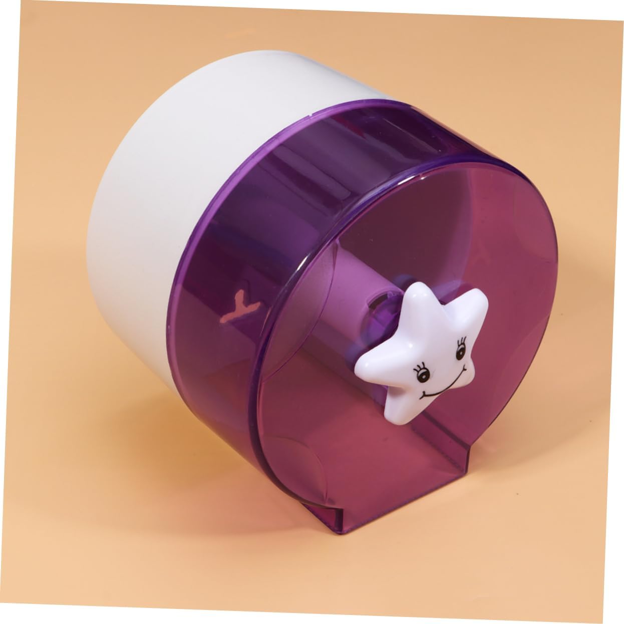 Alipis Purple Toilet Tissue Box with Translucent Visual Design