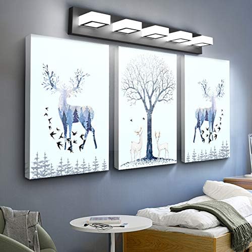 Ralbay 5 Light Modern Black Vanity Light