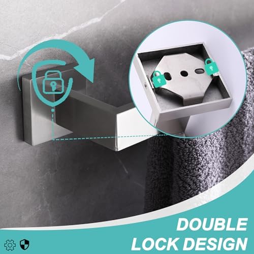 LANC 24 Inch Stainless Steel Towel Bars 2 Pack