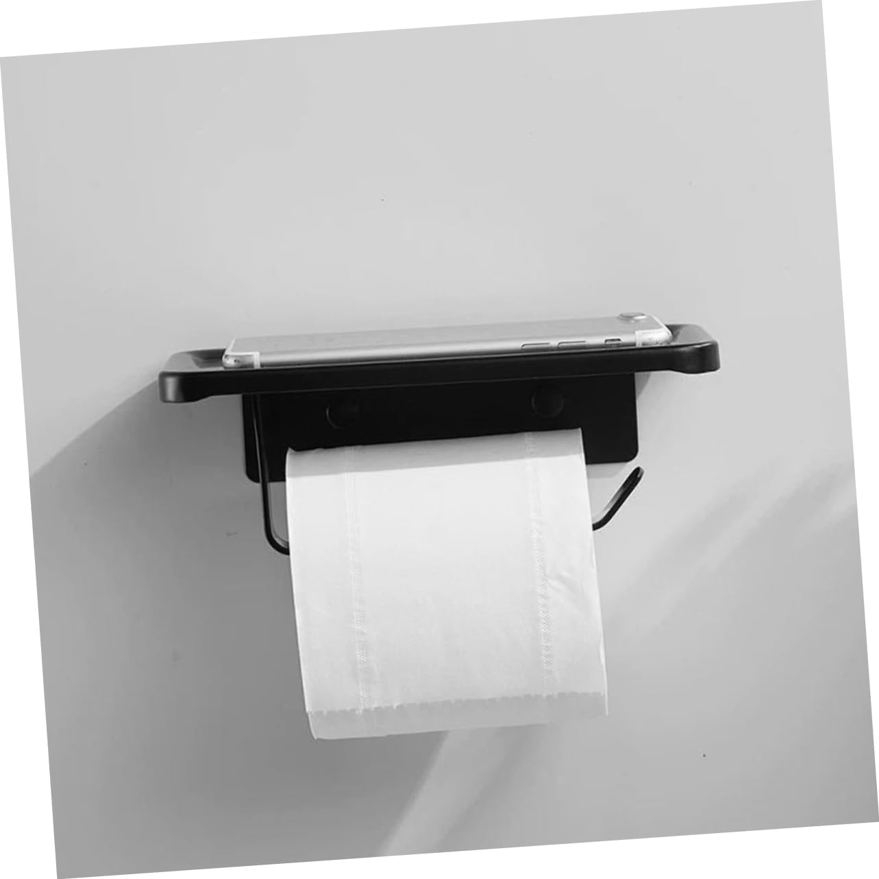 NUOBESTY Nordic Toilet Paper Holder with Phone Shelf