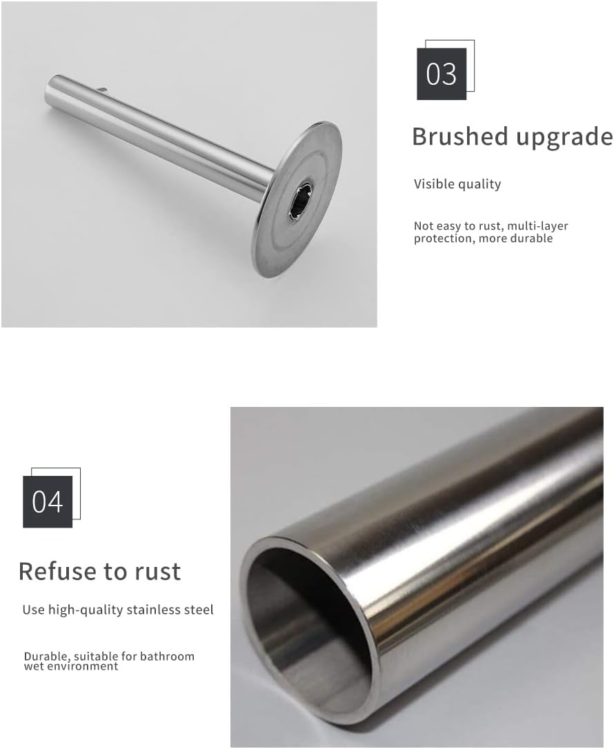 BAHELS Toilet Paper Holder Chrome Stainless Steel Wall Mount