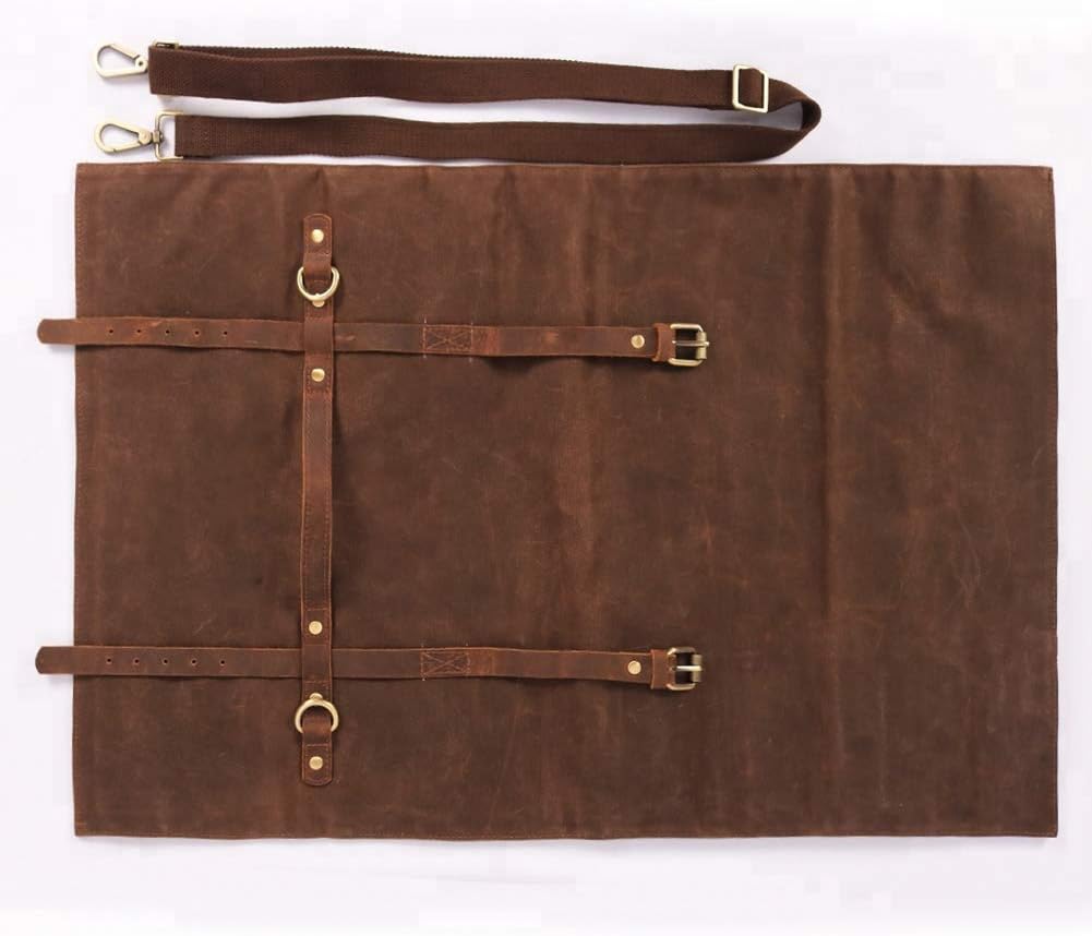 HERSENT Large Chefs Knife Roll Bag with 11 Pockets