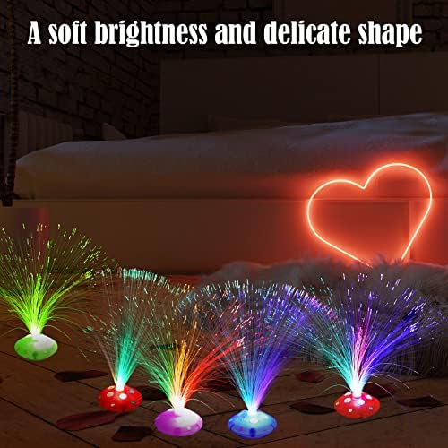 Retisee 24 Pcs Fiber Optic Multicolored Light Centerpieces
