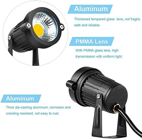 WeFoonLo 5W LED Clip Light Outdoor Waterproof Desk Spotlight Lamp