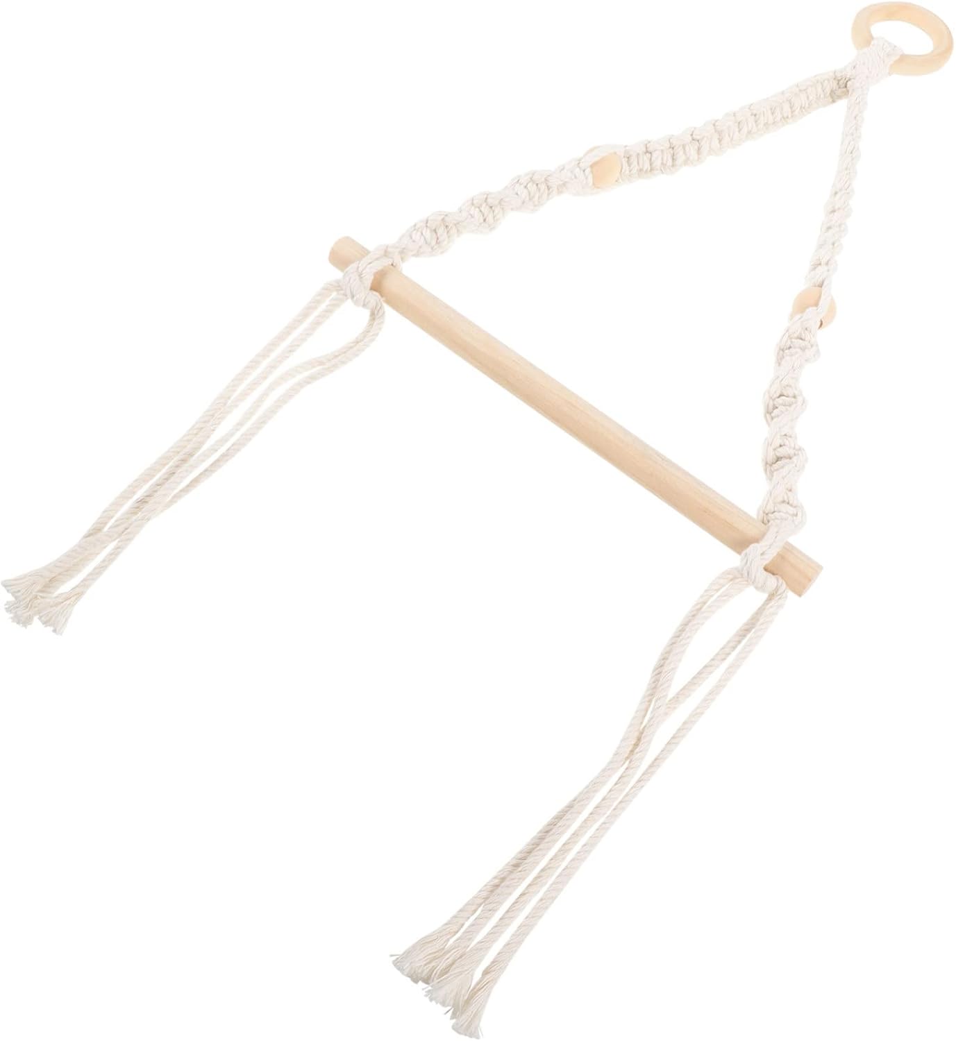 HOUDERCO Nautical Style Macrame Toilet Paper Holder