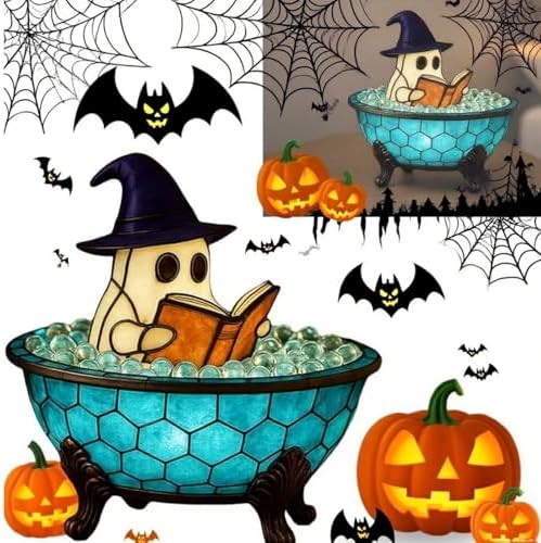 Ghost Bubble Bath Lamp Halloween Night Light