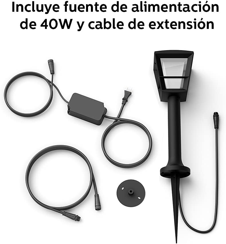 Philips Hue Econic Pathway Light Outdoor Smart Base Kit