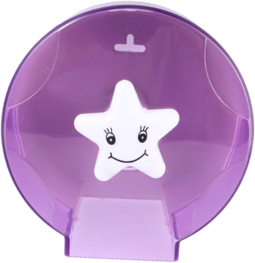 Alipis Purple Toilet Tissue Box with Translucent Visual Design