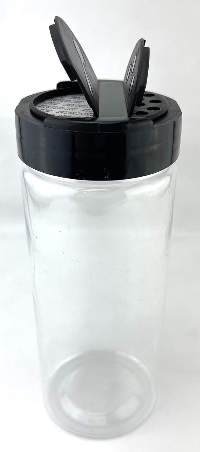 KC Commerce 16 oz Spice Jars with Flip Cap and Inner Seal