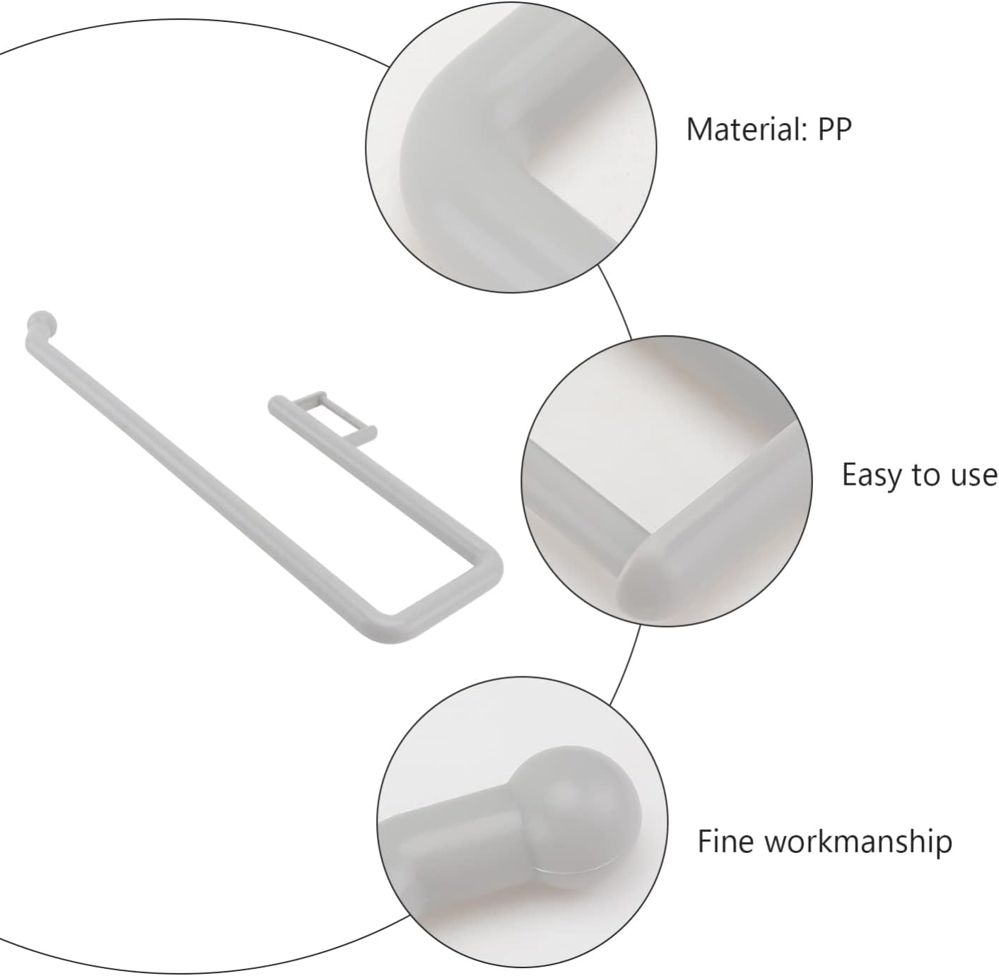 KONTONTY Wall Mounted Paper Roll Holder - Stylish and Simple Design