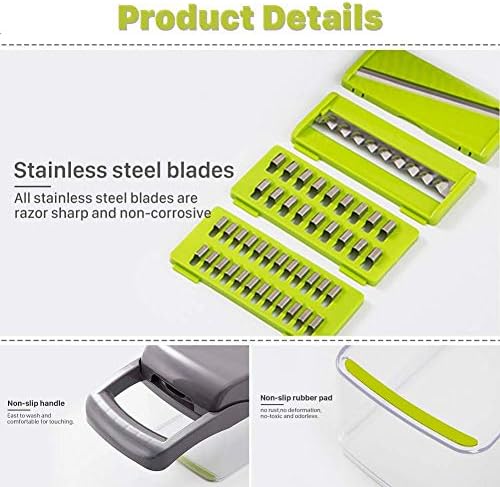 Drizom All-in-One Vegetable Chopper with 7 Blades