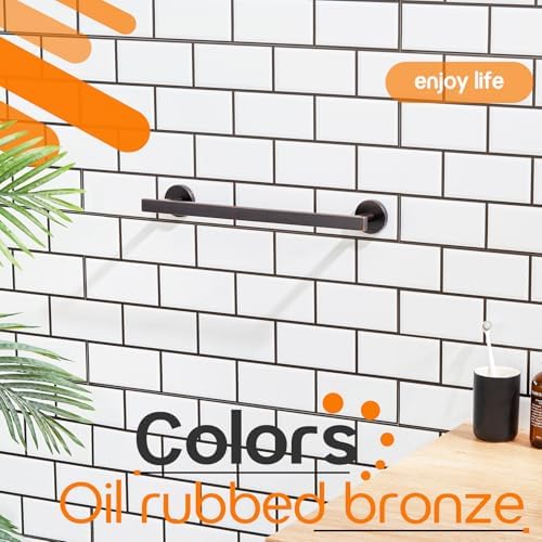 16 Inch Modern Towel Bar Oil Rubbed Bronze