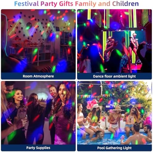 Gorkue 2-Pack DJ Disco Ball with Remote Control 1