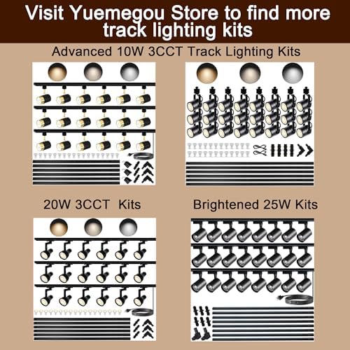 Yuemegou H Track L Connector for Track Lighting System