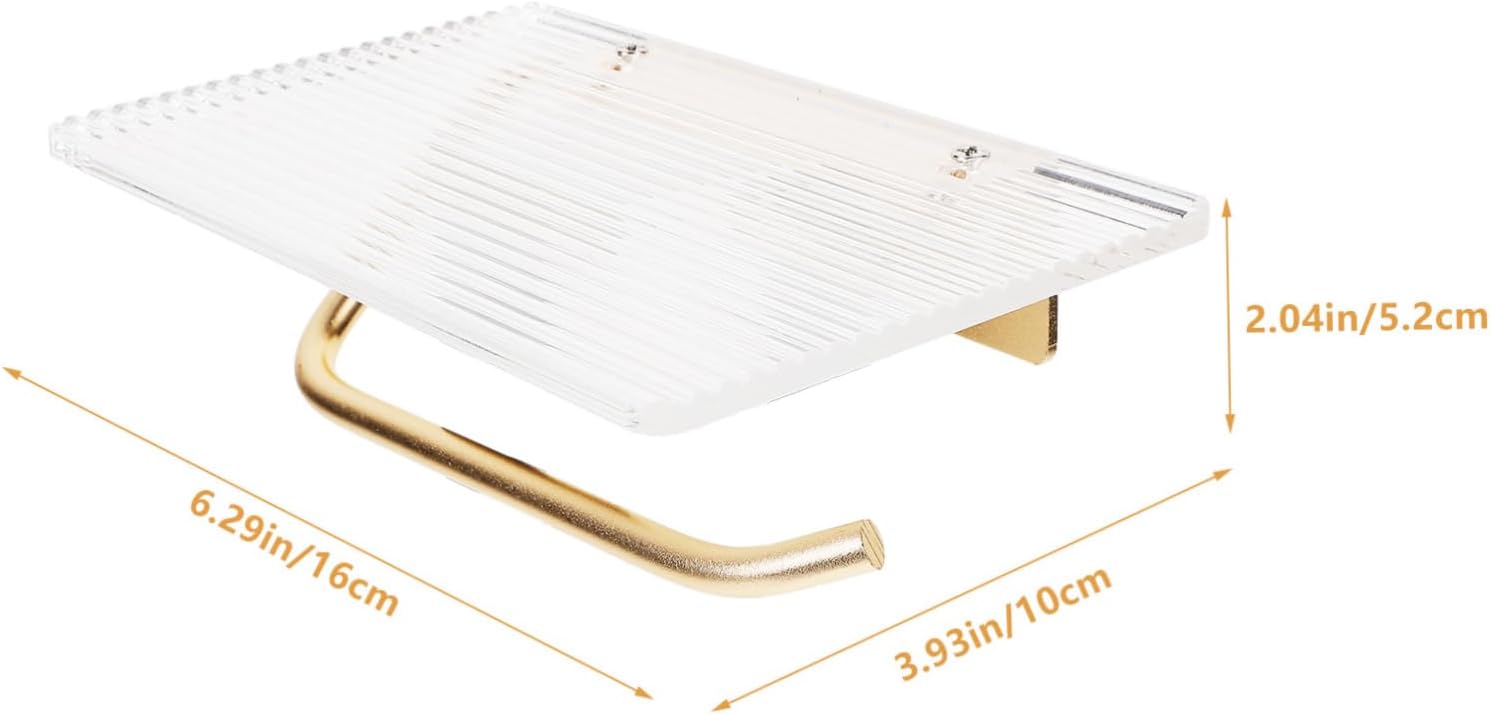 Jojofuny Wall Mounted Toilet Paper Holder with Shelf 1