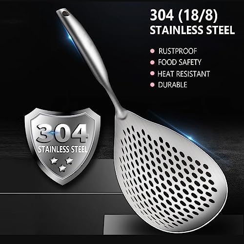 KAYCROWN Skimmer Slotted Spoon 2 Pack Stainless Steel