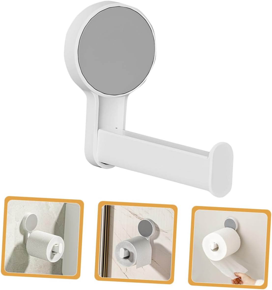 KALLORY Wall Mount Toilet Paper Holder