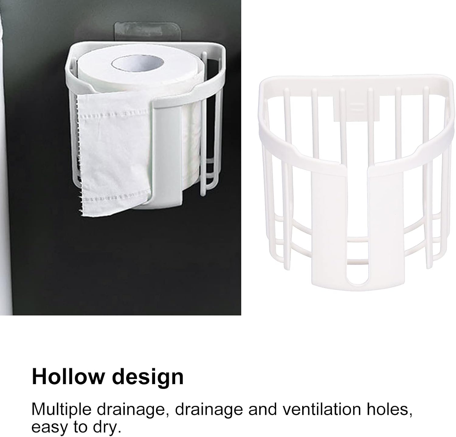 Cyrank Toilet Paper Shelf Wall Mount Holder 1