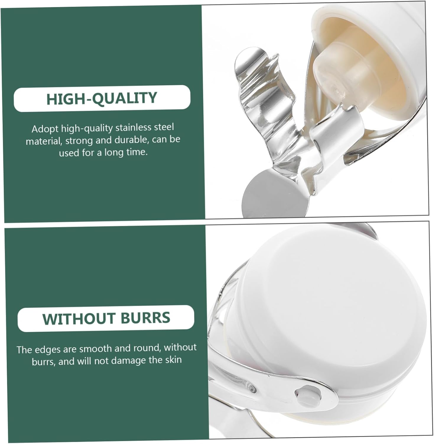 Zerodeko 2pcs Stainless Steel Wine Stoppers