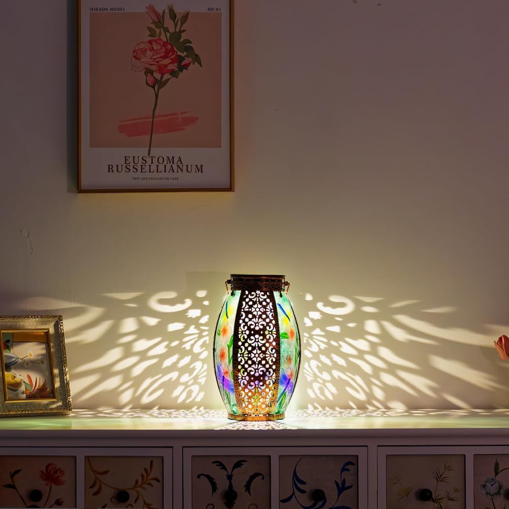VEWOGARDEN Dragonfly Solar Lanterns for Outdoor Decor