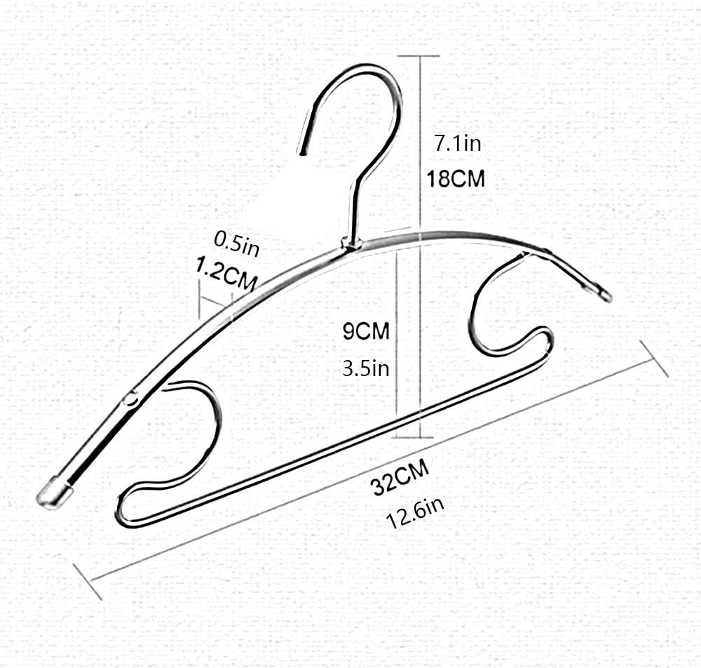 TBLOTYD Metal Hangers 50 Pack Non-Slip