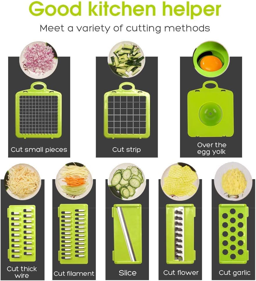 Drizom All-in-One Vegetable Chopper with 7 Blades